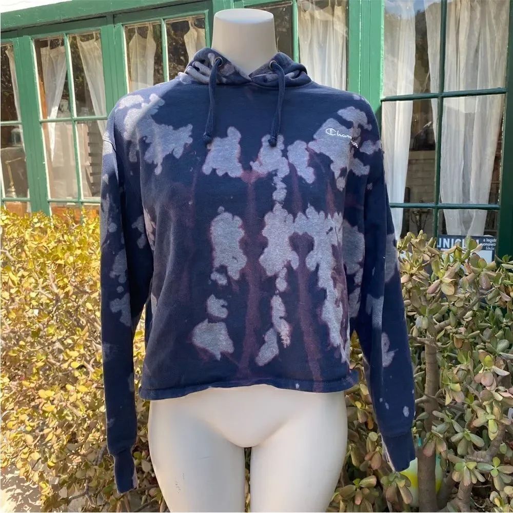 Champion tie dyed hoodie size large